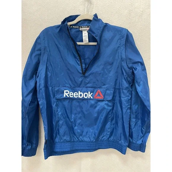 Reebok Zip Jacket wind rain XL 14 16 ski snowboard front pocket youth - Picture 2 of 10